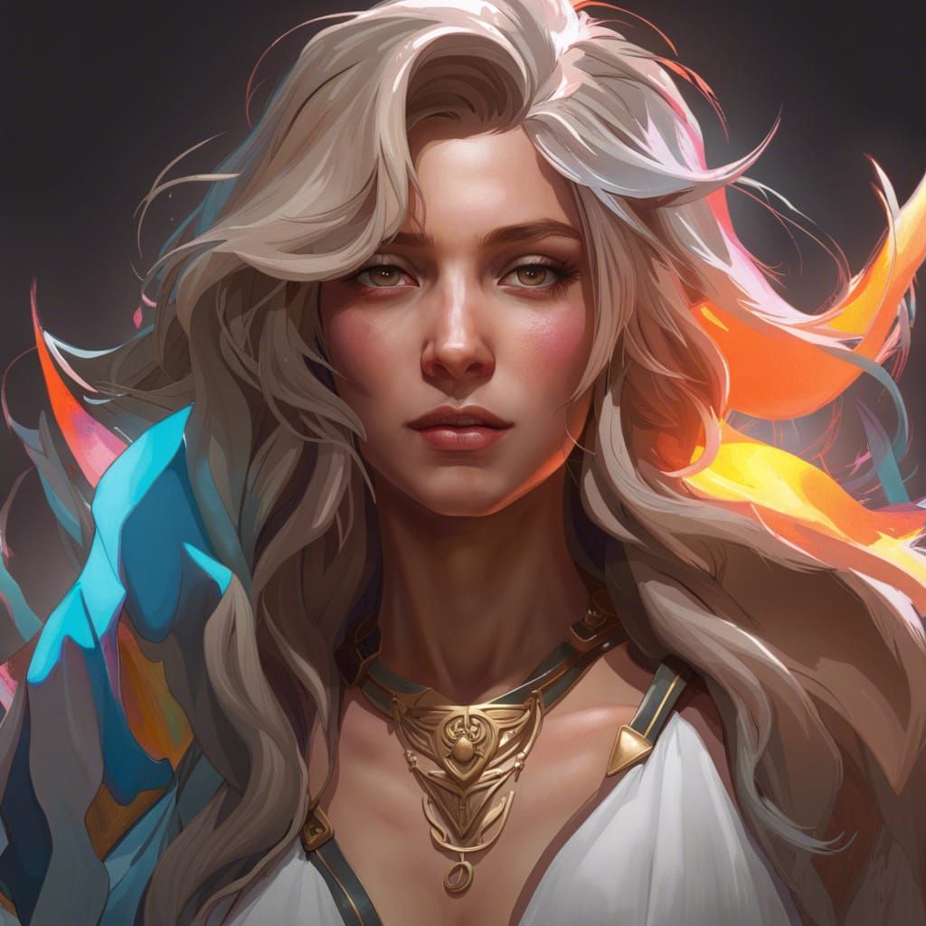 Hyperdetailed Portrait in Volumetric Lighting Style