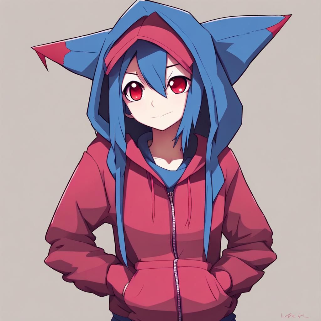 Anime Girl in Weavile Hoodie