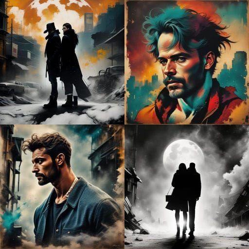 Ethereal Woman Lost in Thought Amidst Warm Radiance