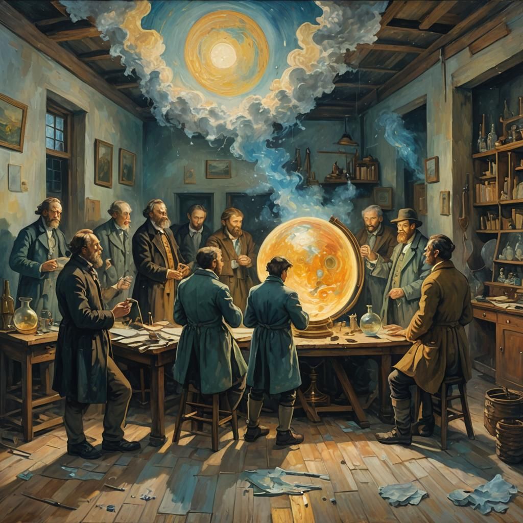 Scientists Discover Glowing Orb as Impasto Oil Painting