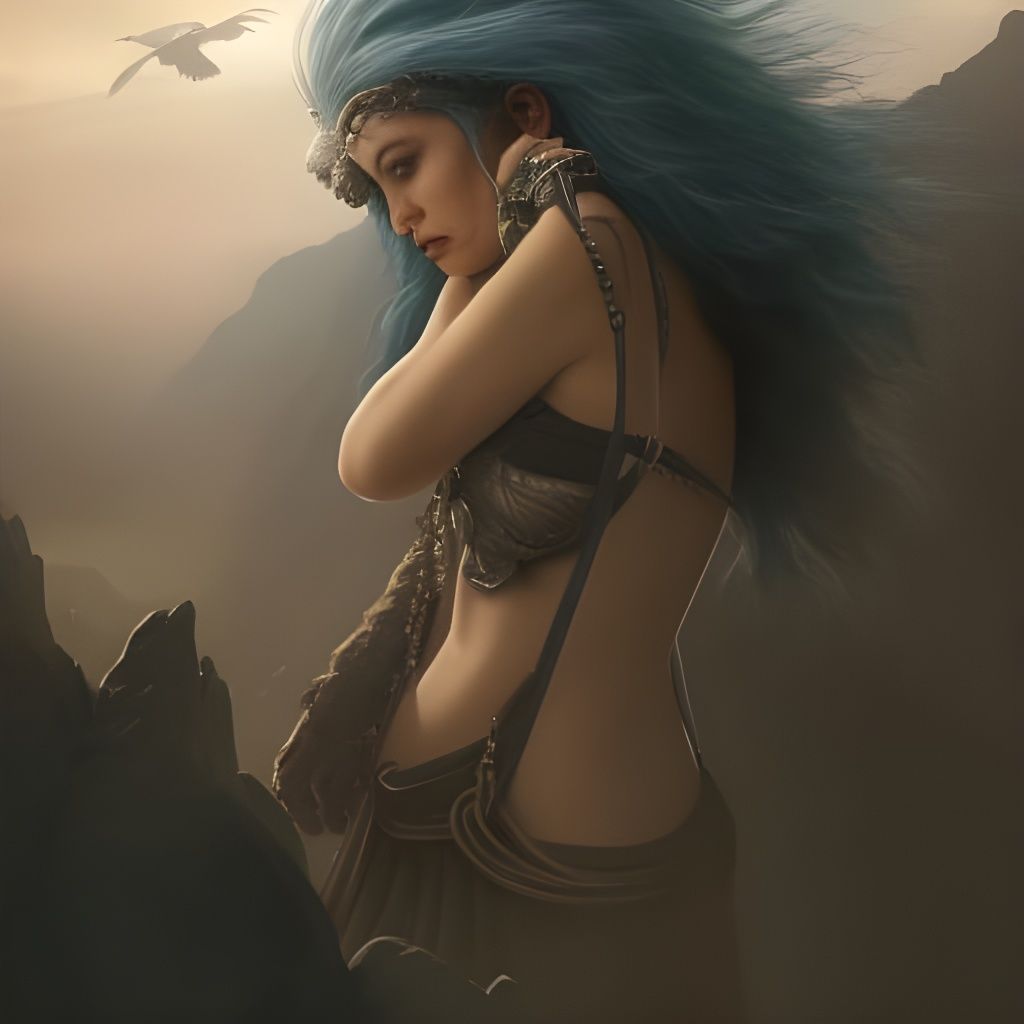 Heavy Metal Woman Portrait with Dynamic Lighting