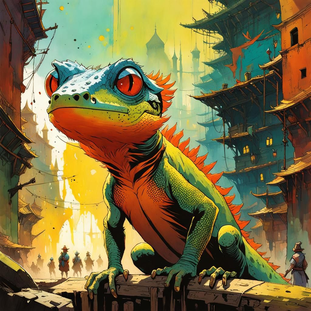 Fantasy Gecko Concept Art