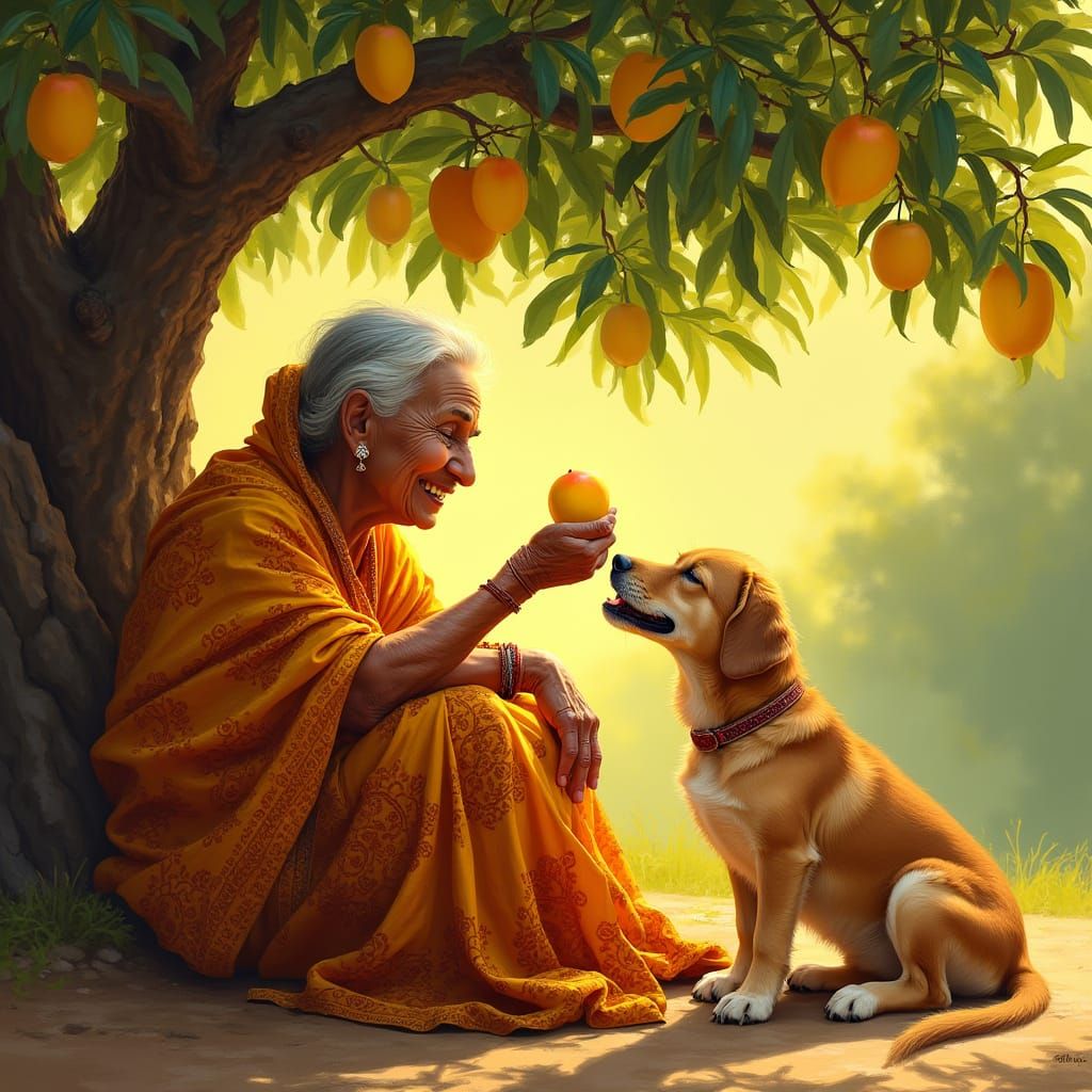 Cozy Afternoon Under the Mango Tree