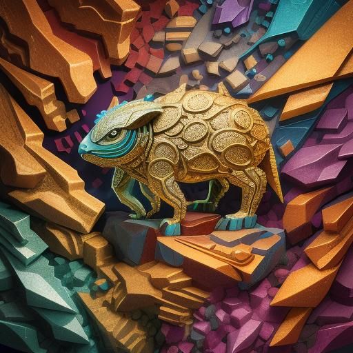 Echidna Dreamscape: Sculpted CGI Matte Painting