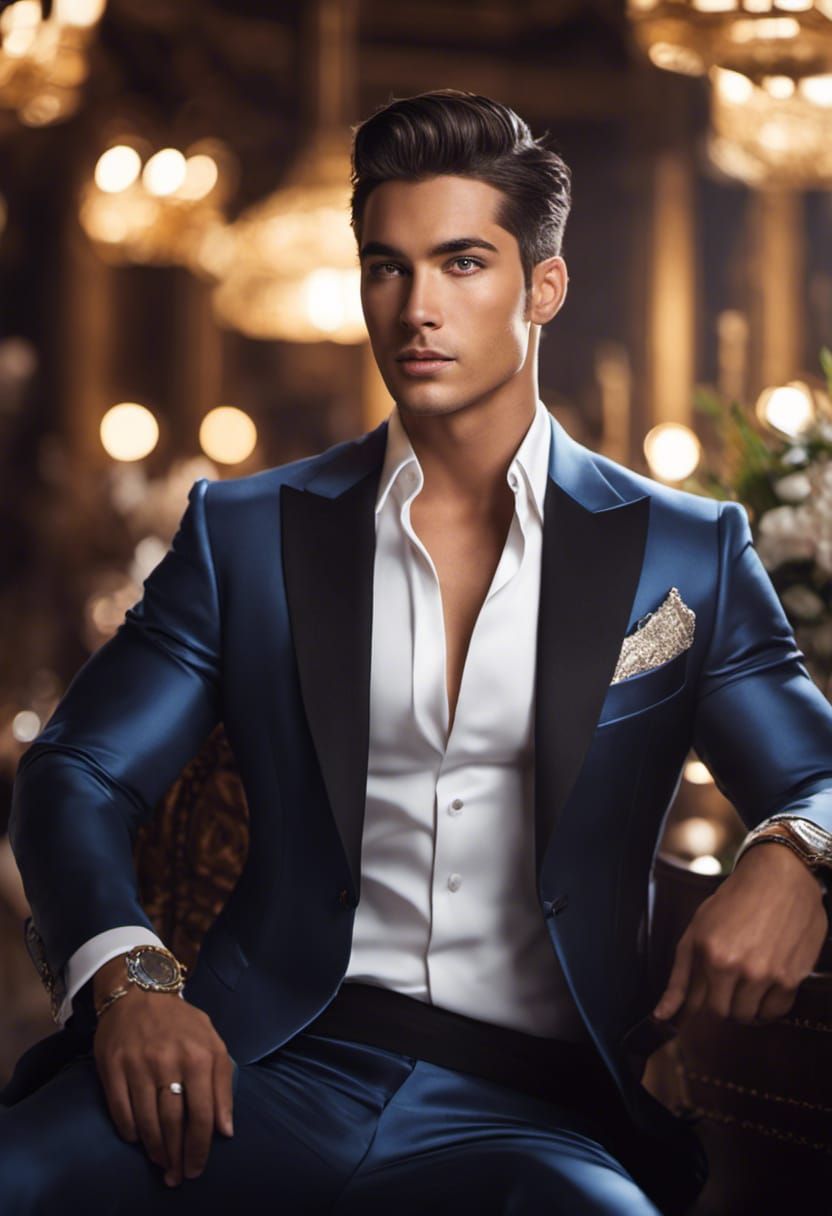 Gentleman in blue