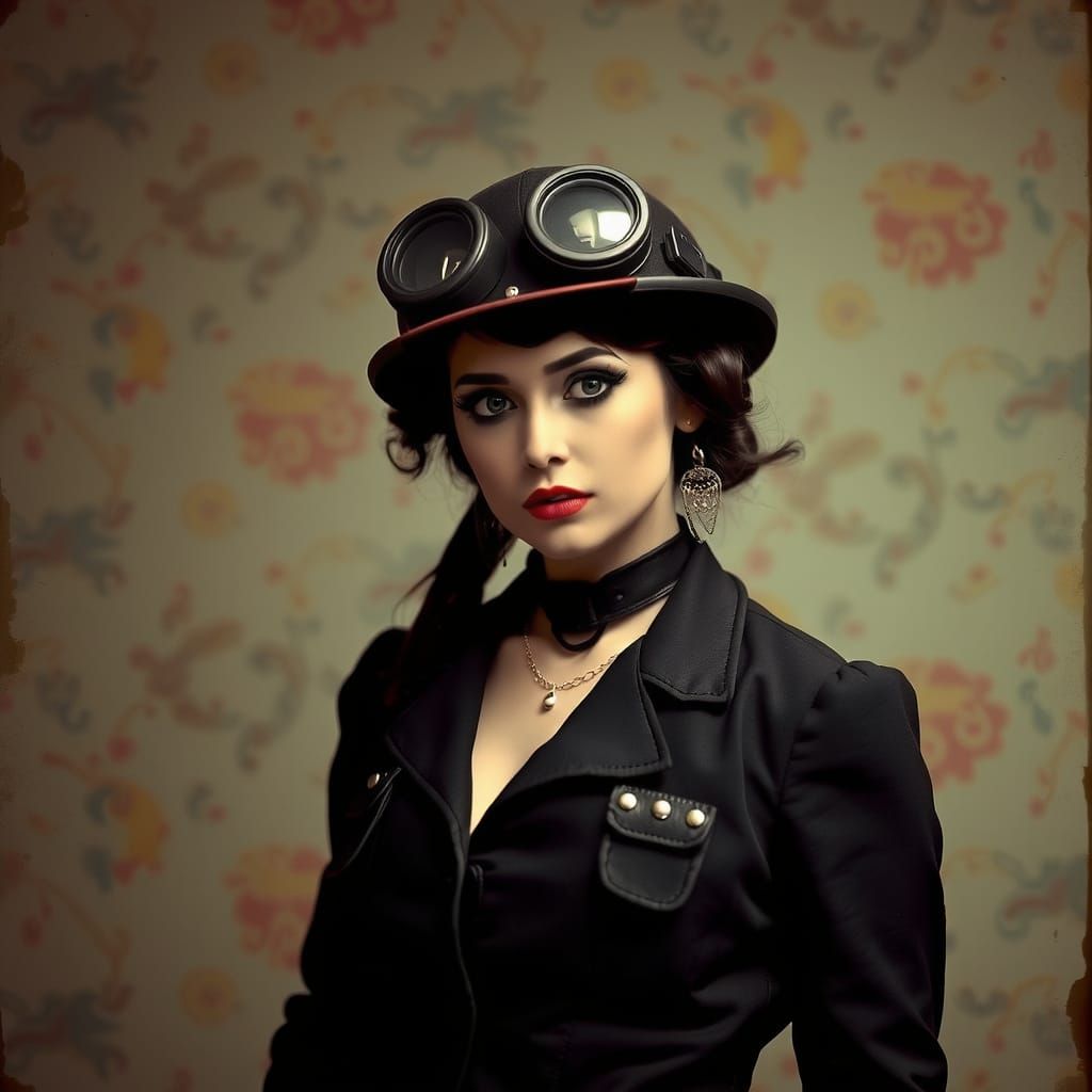 Glamorous Dieselpunk Siren from a Forgotten Era