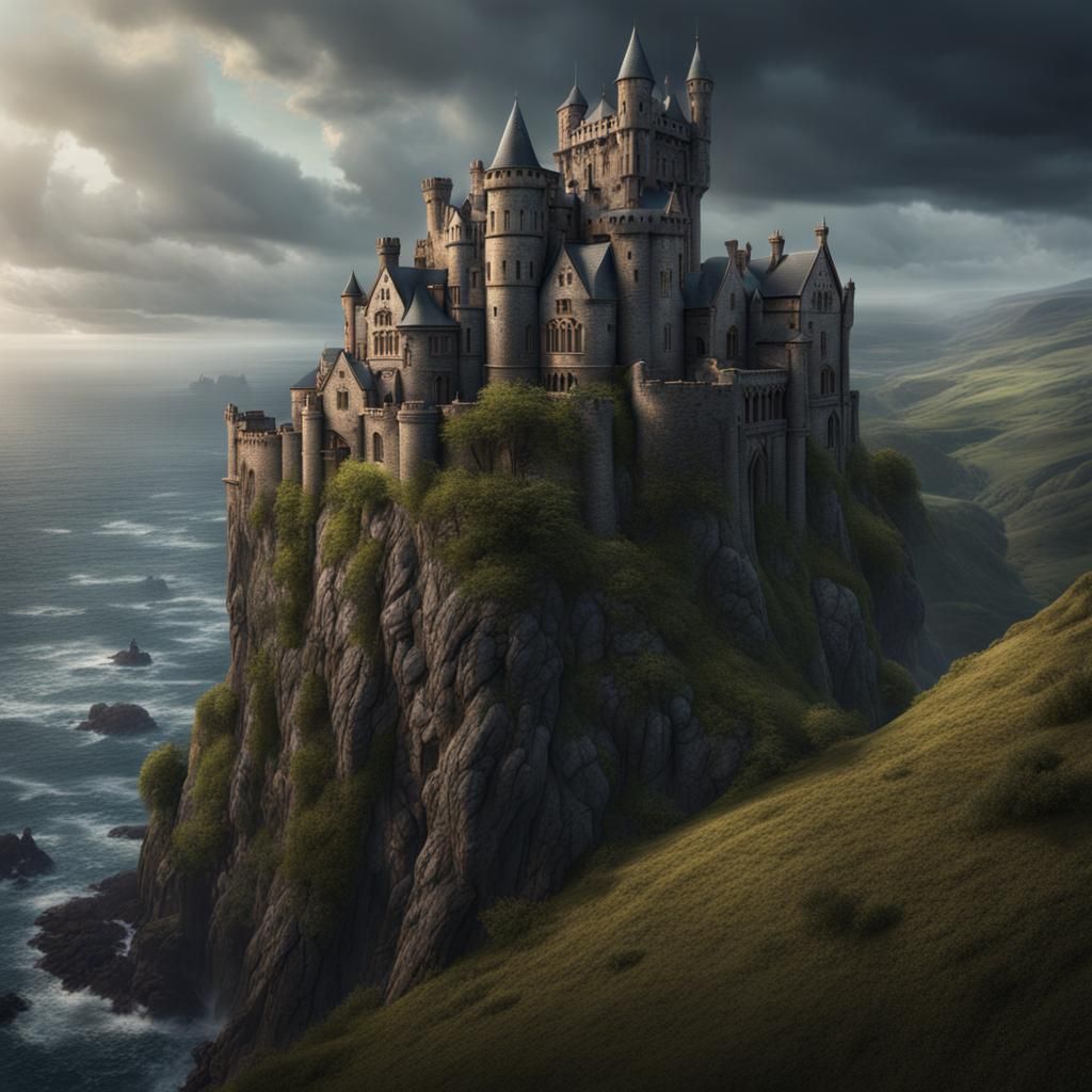 Dramatic Cliffside Castle Inspired by Scotland