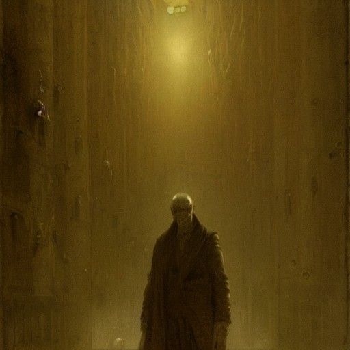 Terrifying Faceless Man in Horror Style