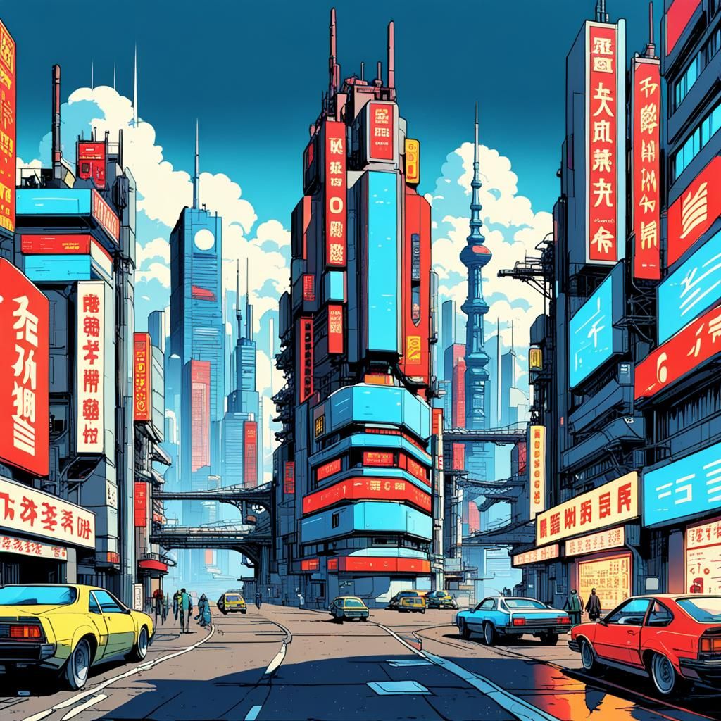Neo Tokyo: Pop Art Meets Sci-Fi Future