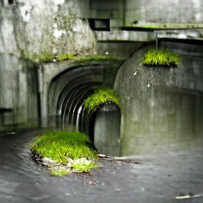 Neon-Lit Futuristic Tunnel in a Cyberpunk Style