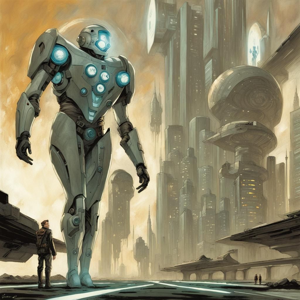 Epic Retro Sci-Fi Quantum Gear Concept Art