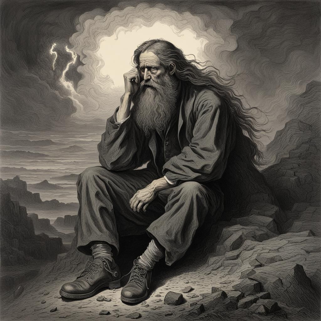 Distressed Man Experiencing Dopamine Withdrawal