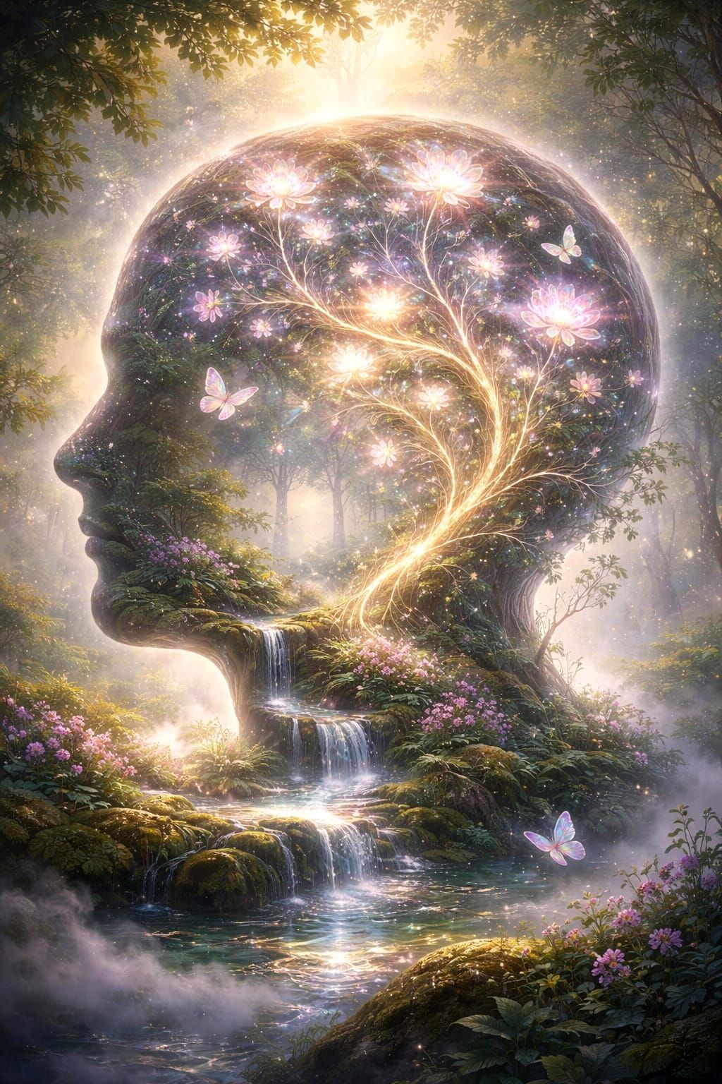 Human Mind as a Luminous Garden of Thought