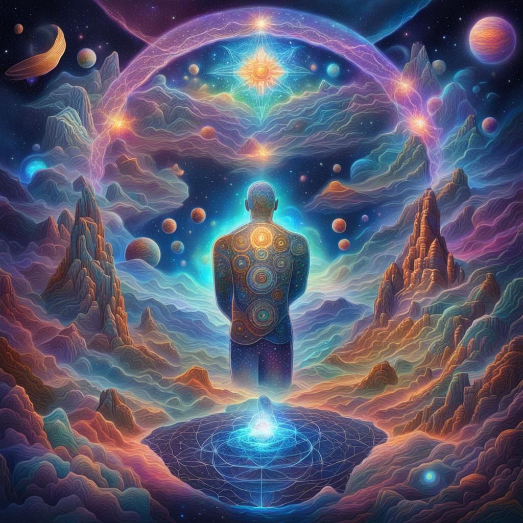 Astral Cosmic Illustration: Finding Truth