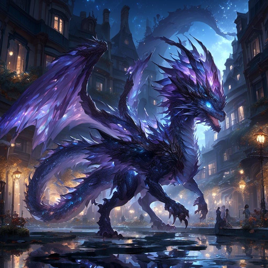 Broken Glass effect Dragon