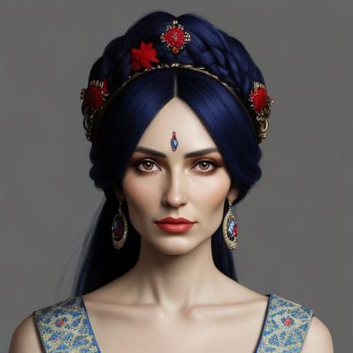 Glagolitic Woman: An AI Interpretation