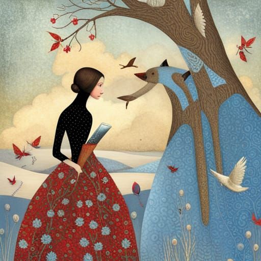 Patchwork October Afternoon Art