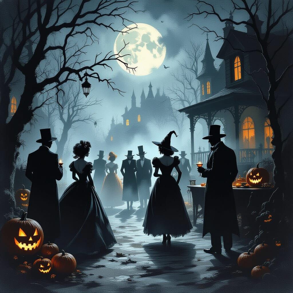 Sinister Halloween Party in 1952