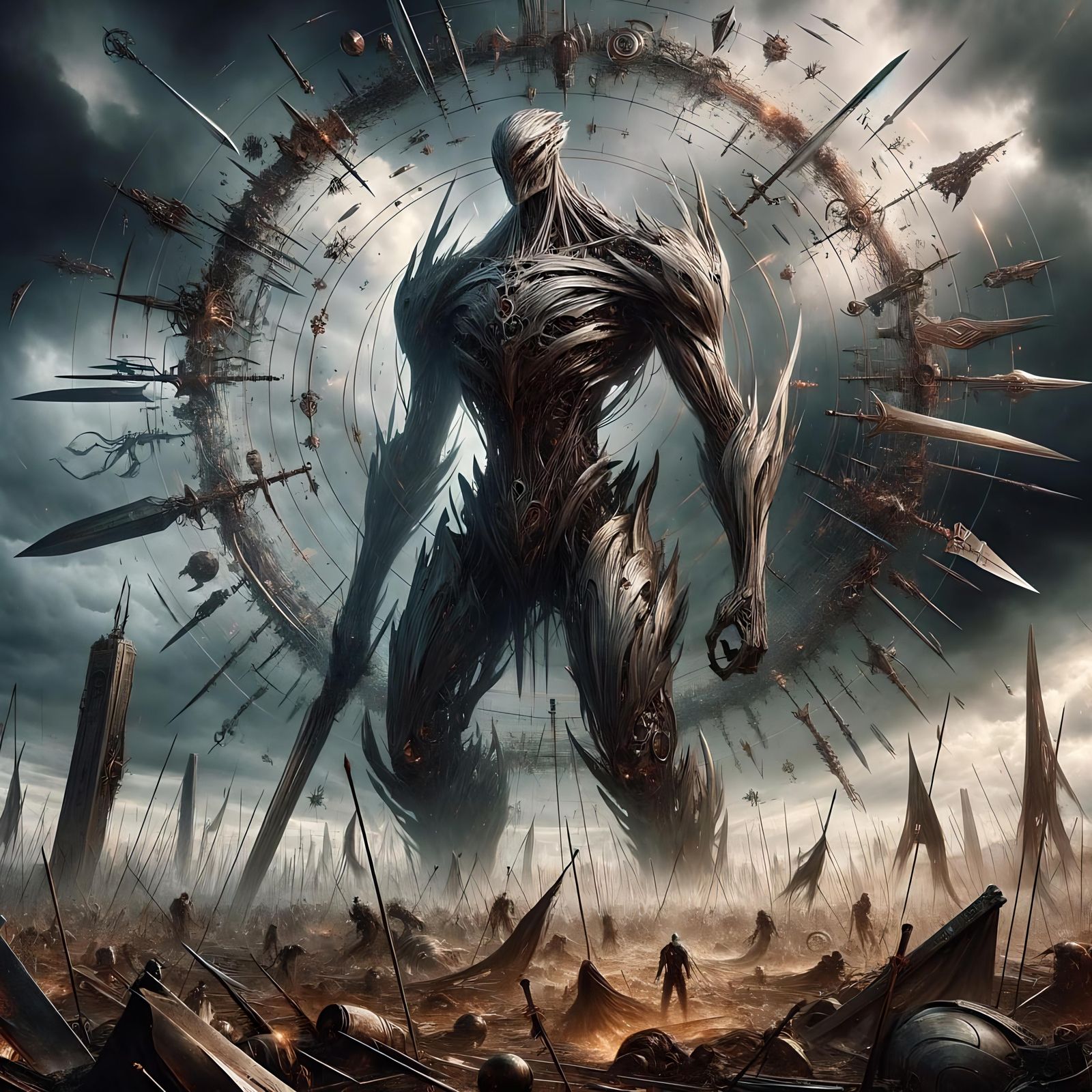 Imposing Ragewalker Warrior on Battlefield