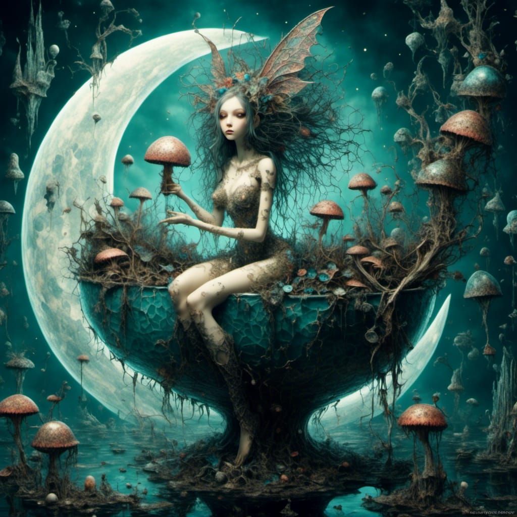 Fantasy mushroom world