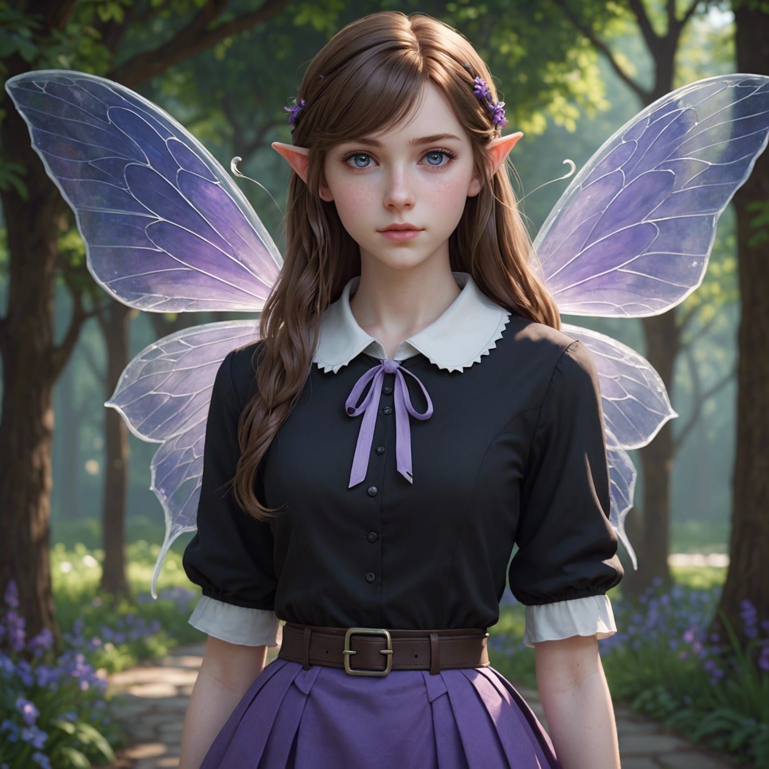 Anime Style Fairy Elf Portrait