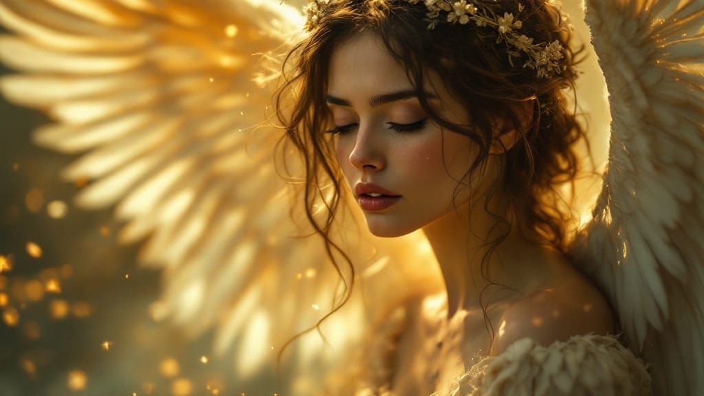 Ethereal Woman Lost in Whispers of the Past