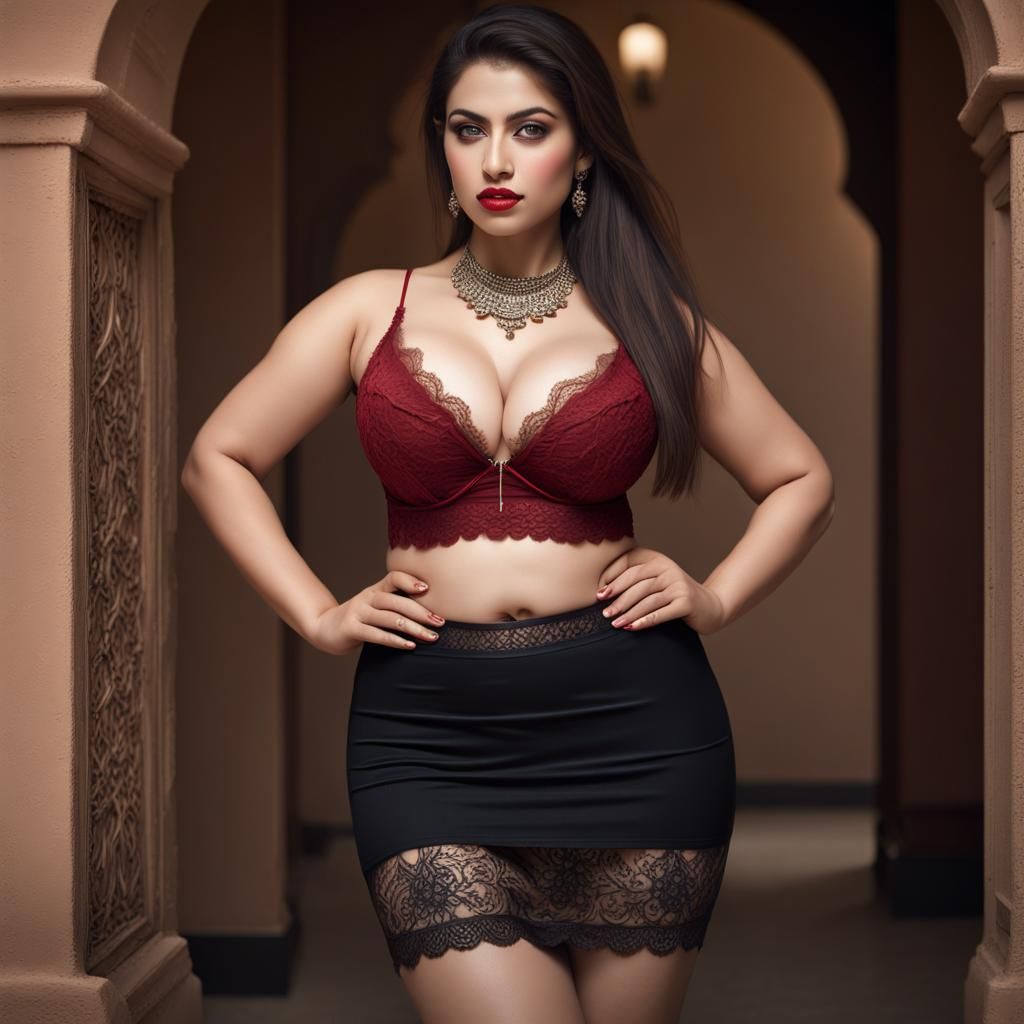 Pakistani Woman Portrait in Detailed Matte Painting