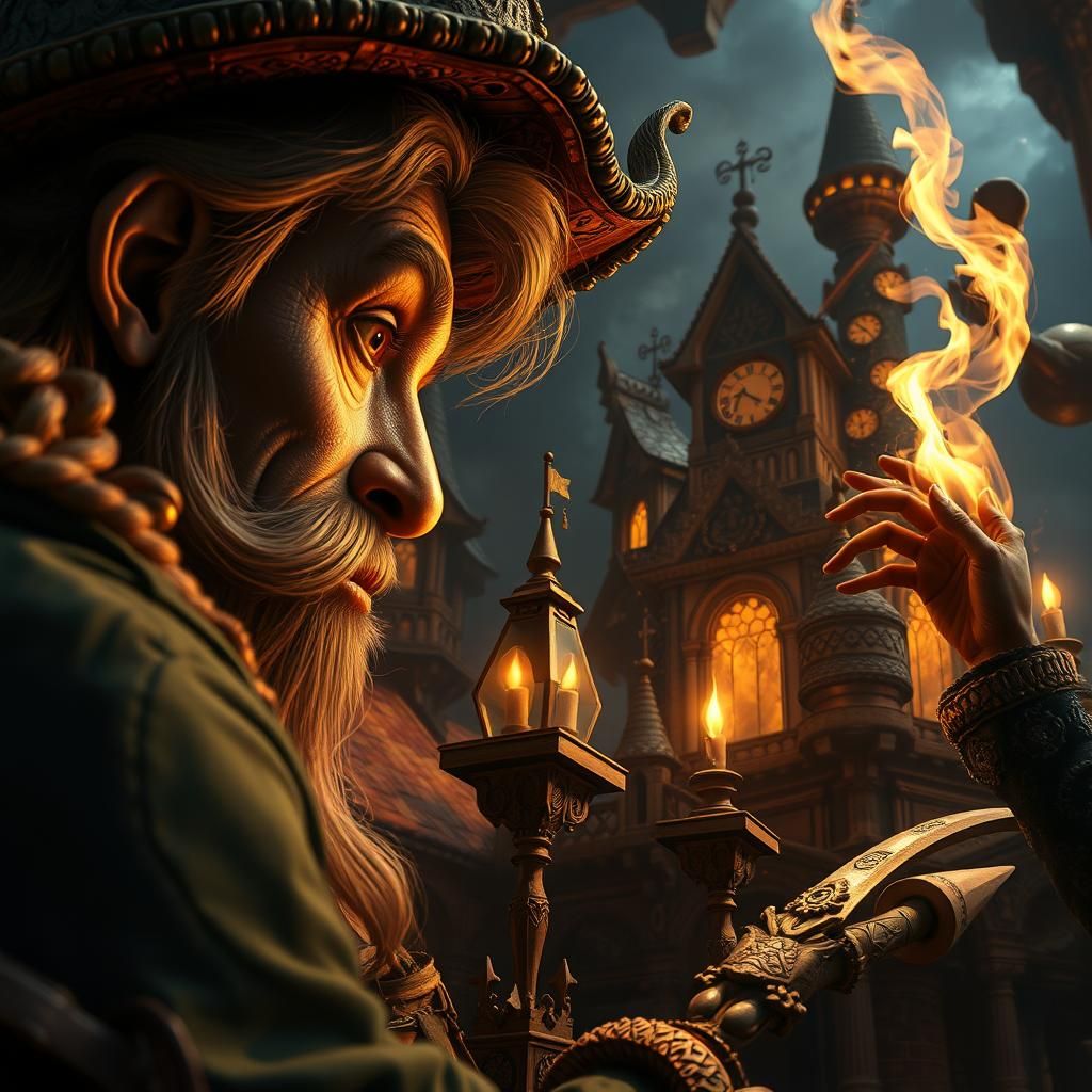 Whimsical Characters in Detailed Digital Matte Painting
