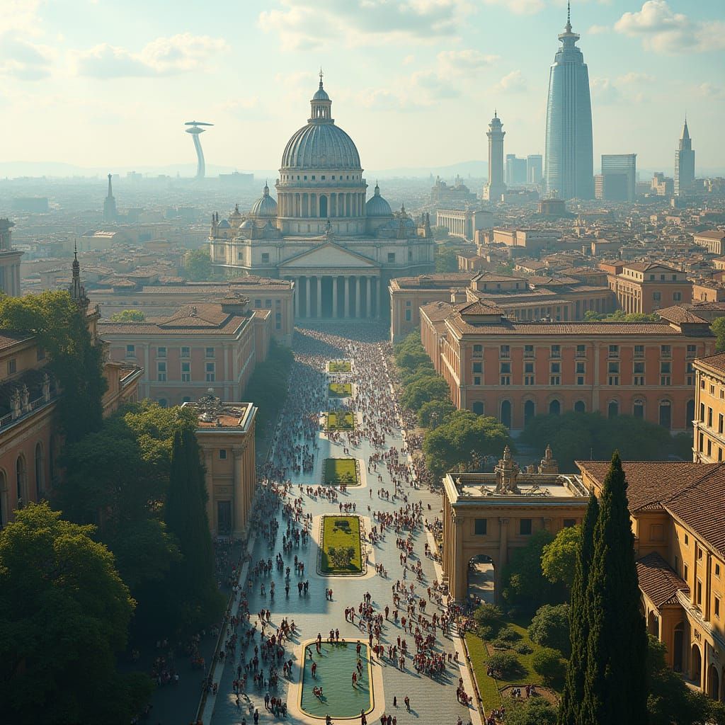 Ancient Rome Endures in 21st-Century Splendor as a Futuristi...
