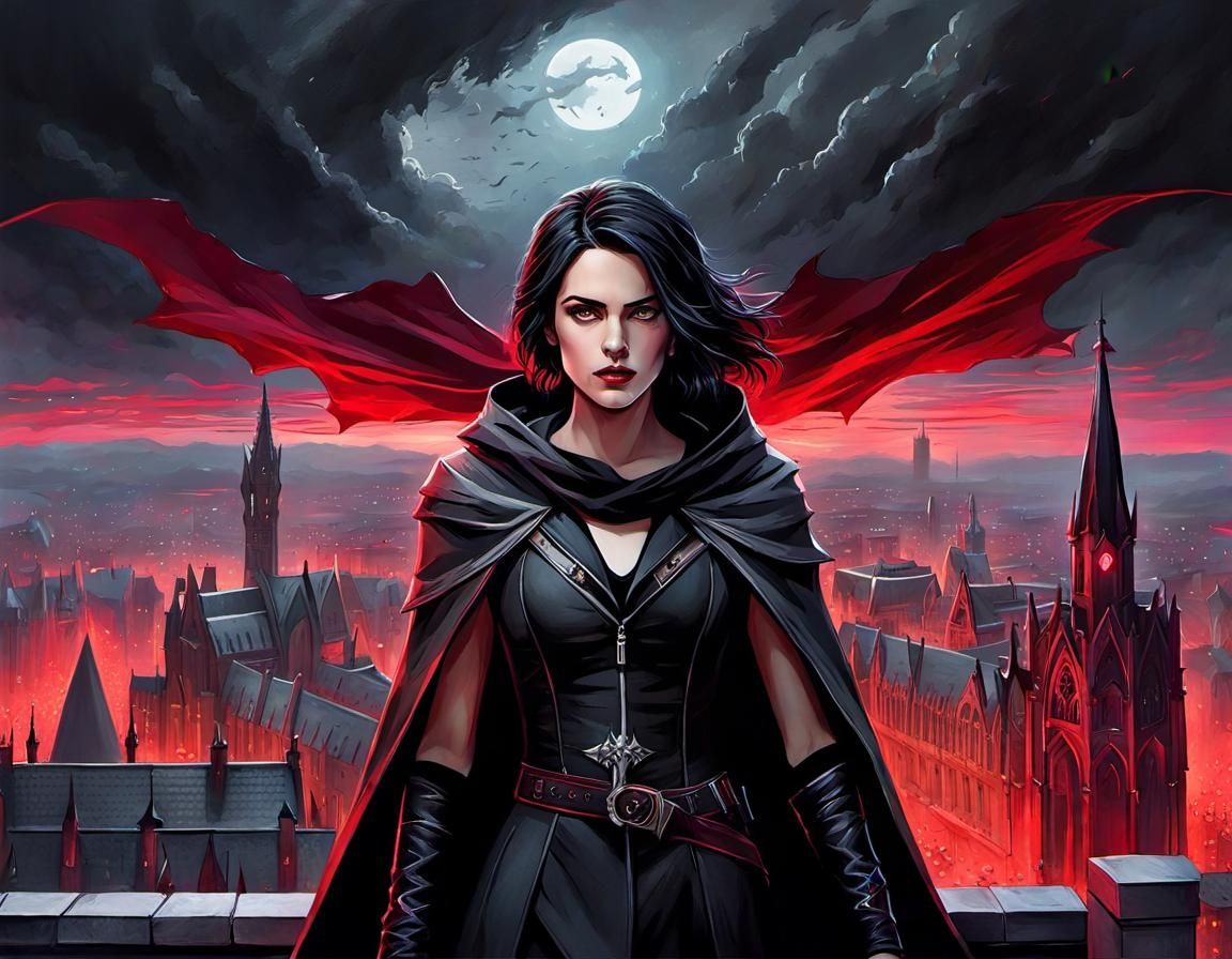 Magic Healer Goddess in Psychedelic Art Style