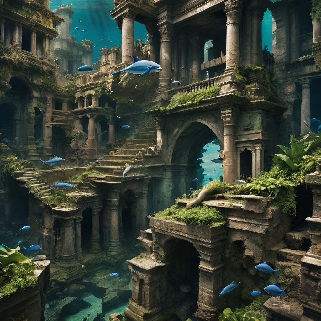 Atlantis: Hyperrealistic Underwater Cityscape Photography