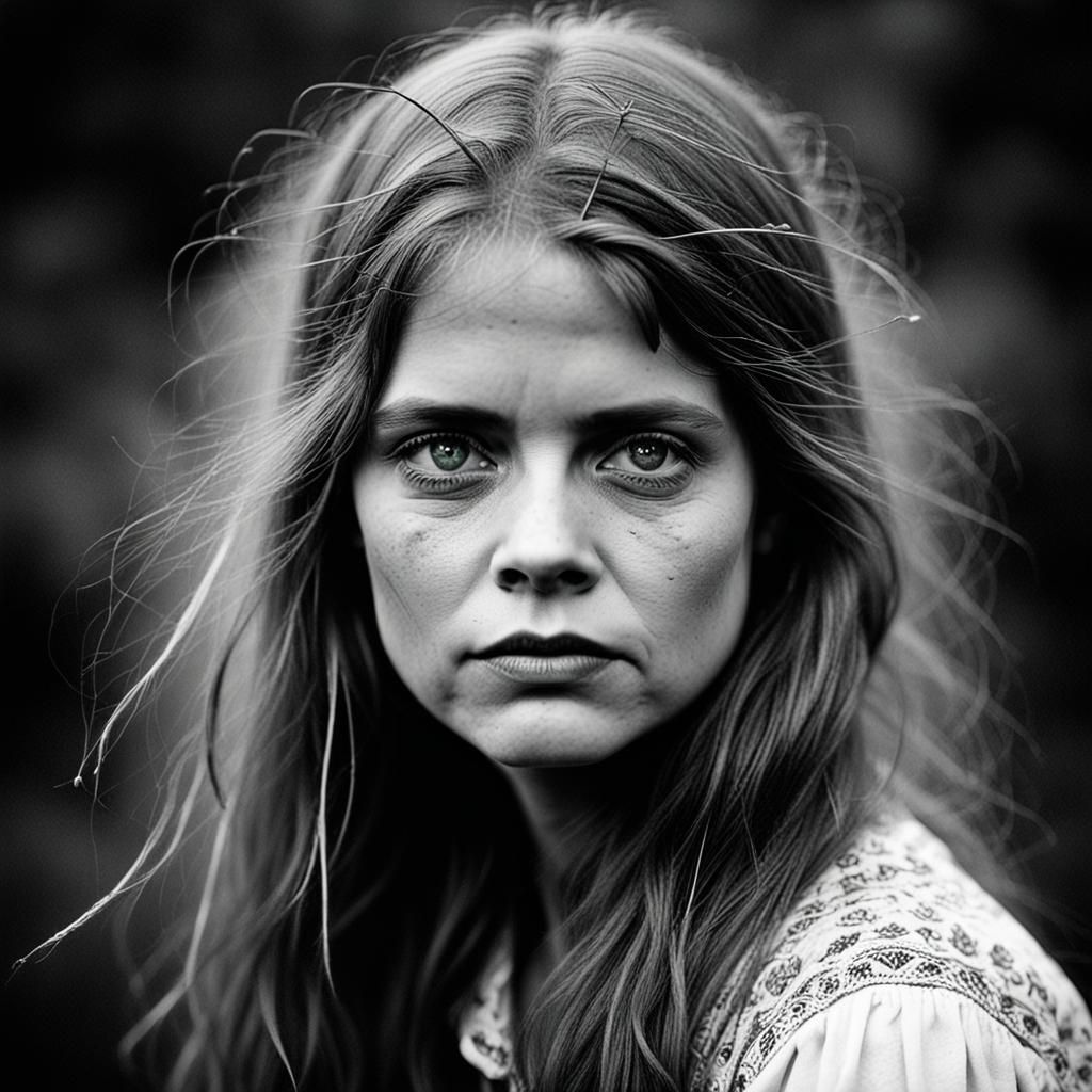 Woman portrait inspired by Sally Mann