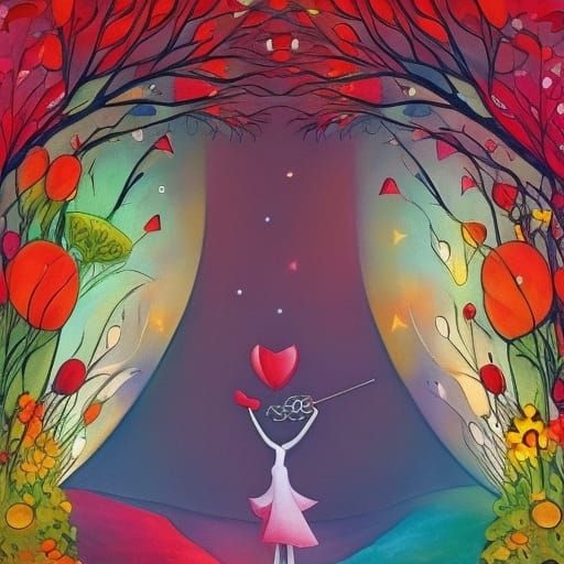 Surreal Light Beams Against Starry Sky