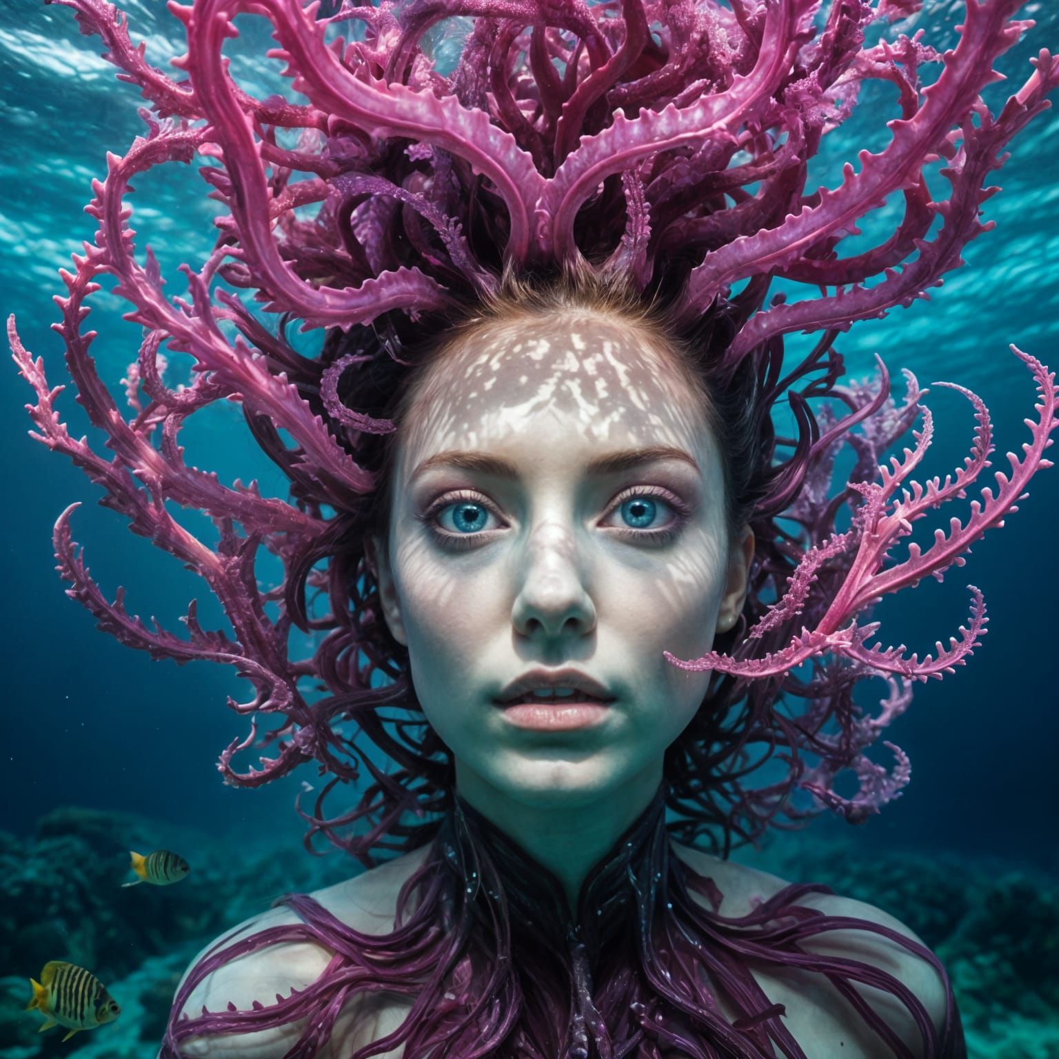 Androgynous Sea Creature Portrait in Underwater Photography ...