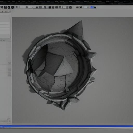 3D Render with Shading and Depth