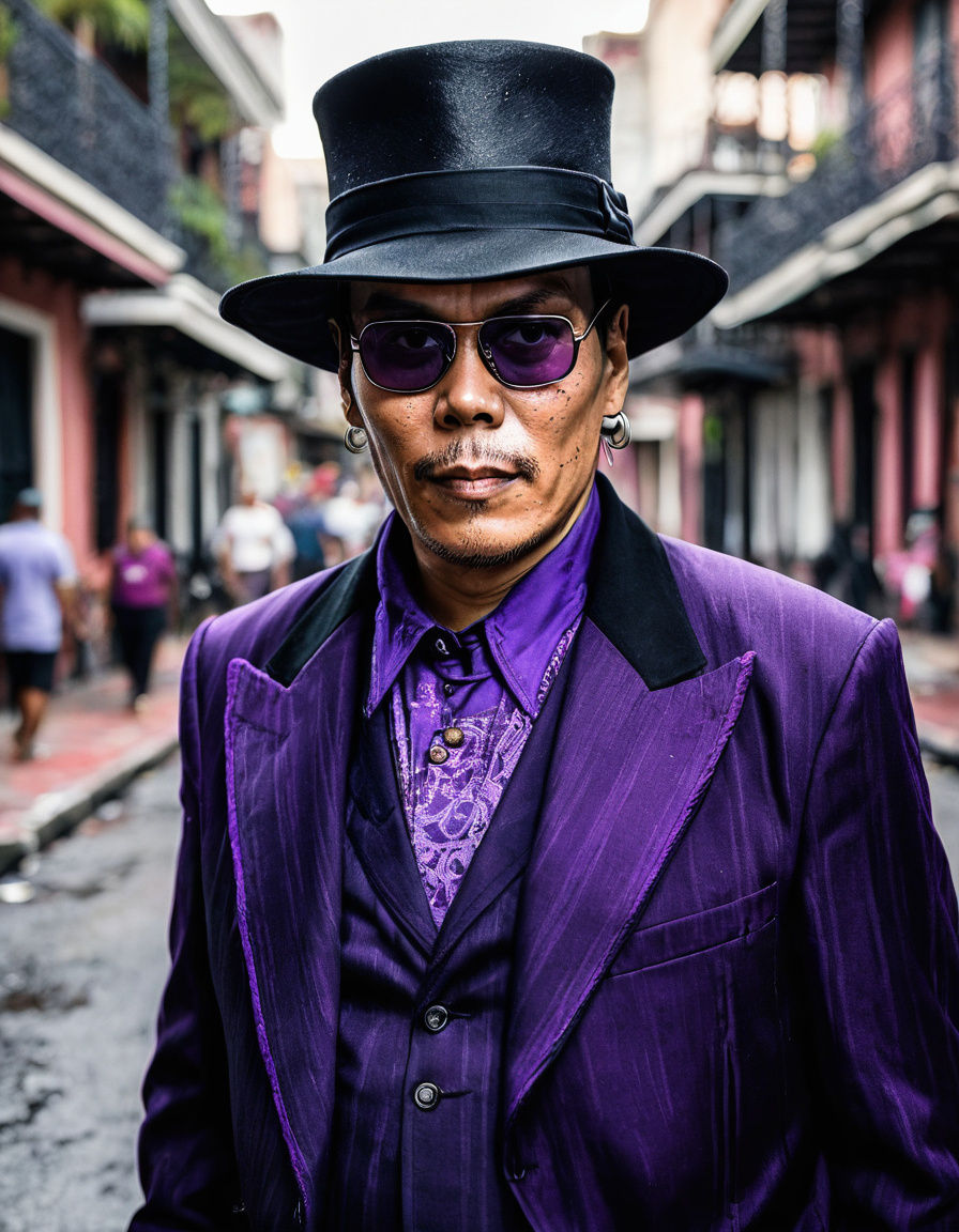 Voodoo Houngan Portrait in New Orleans