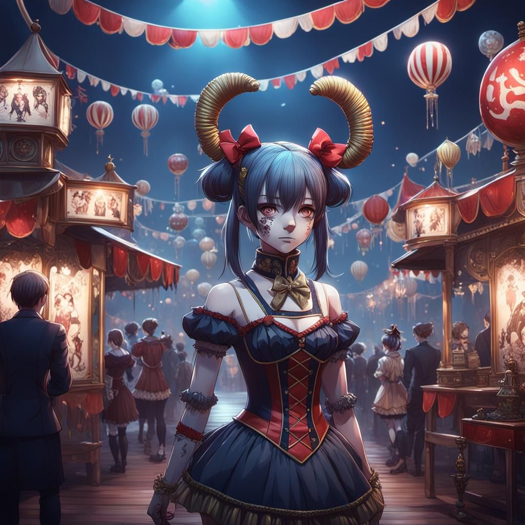 Detailed 3D Anime Art Freak Show