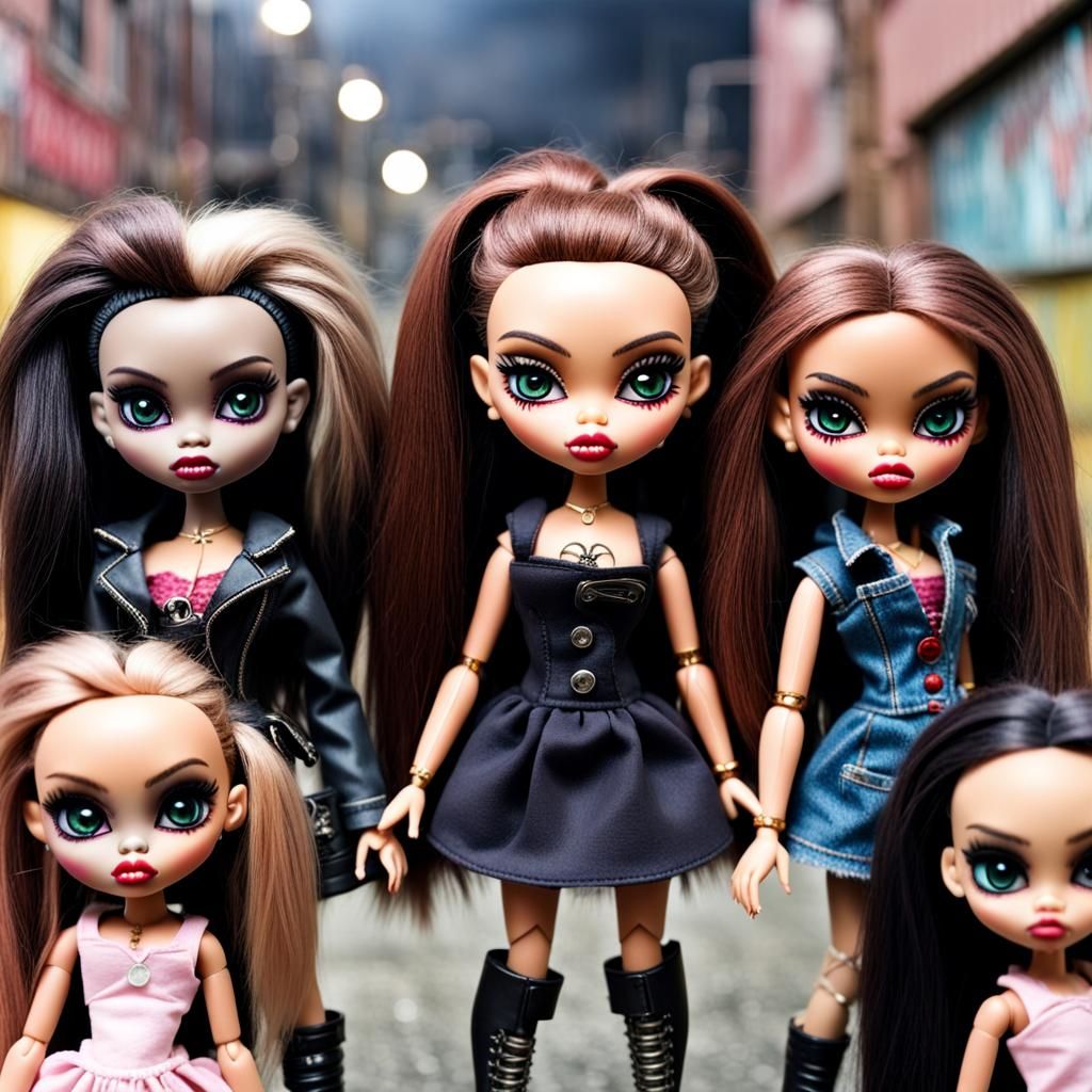 Scary Dystopian Bratz Dolls: AI Generated Art