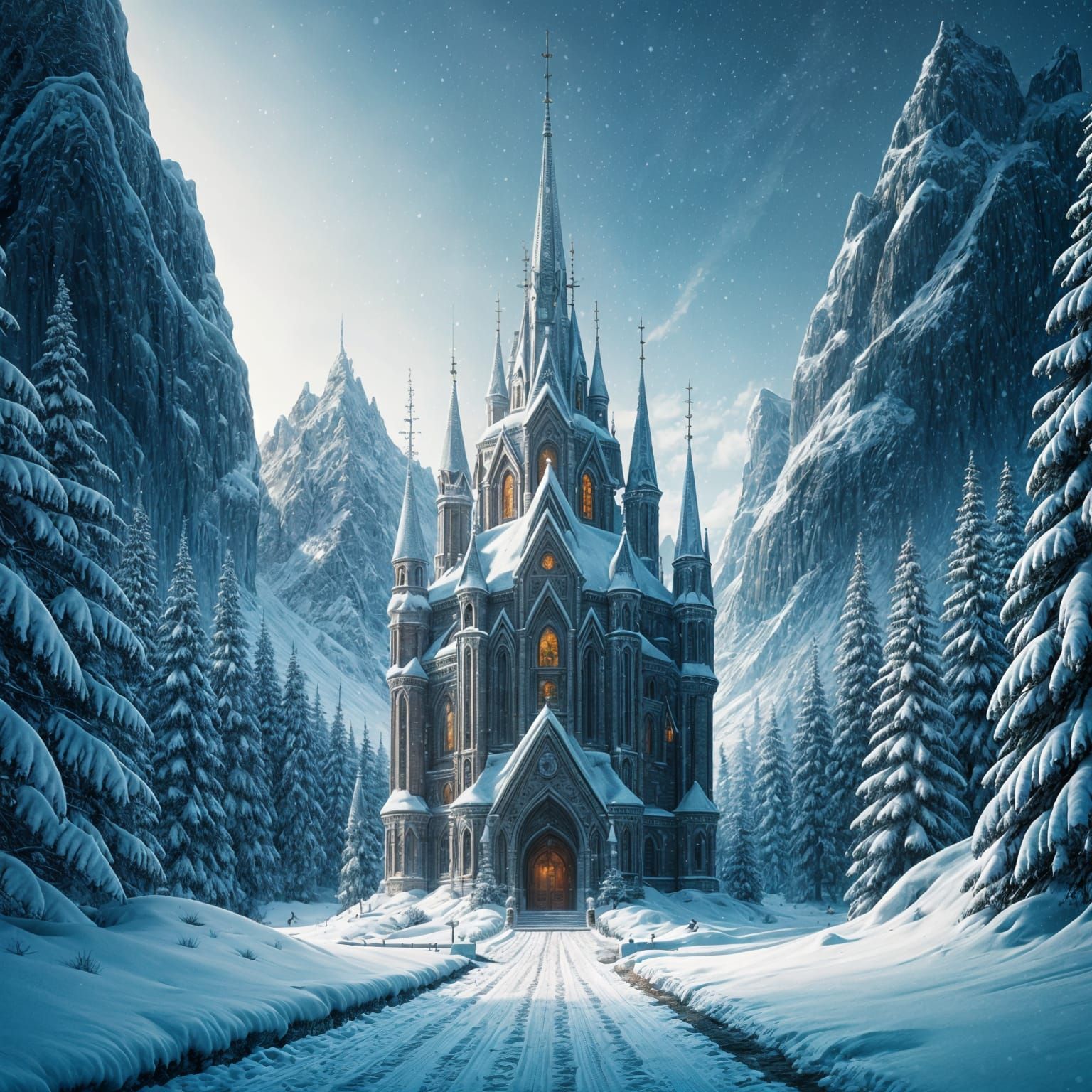 Winter Kingdom in Frosty Splendor