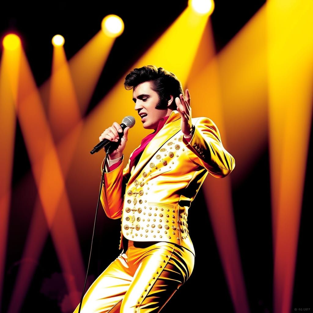 Elvis Presley in Pop Art Style