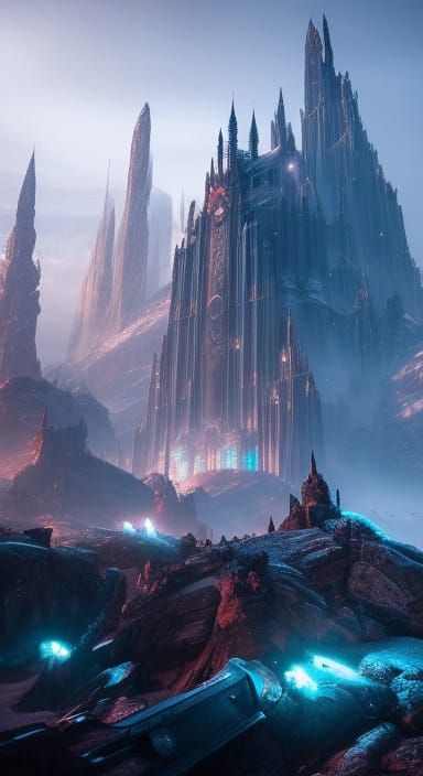 Icy Wasteland: Frozen New York in Dramatic Lighting