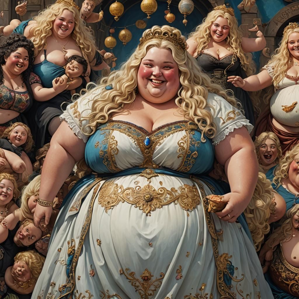 Two Obese Young Women with Unforgettable Smiles