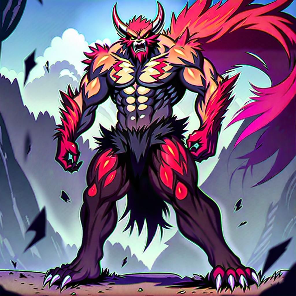 AI Generated Image of a Mythical Beastman