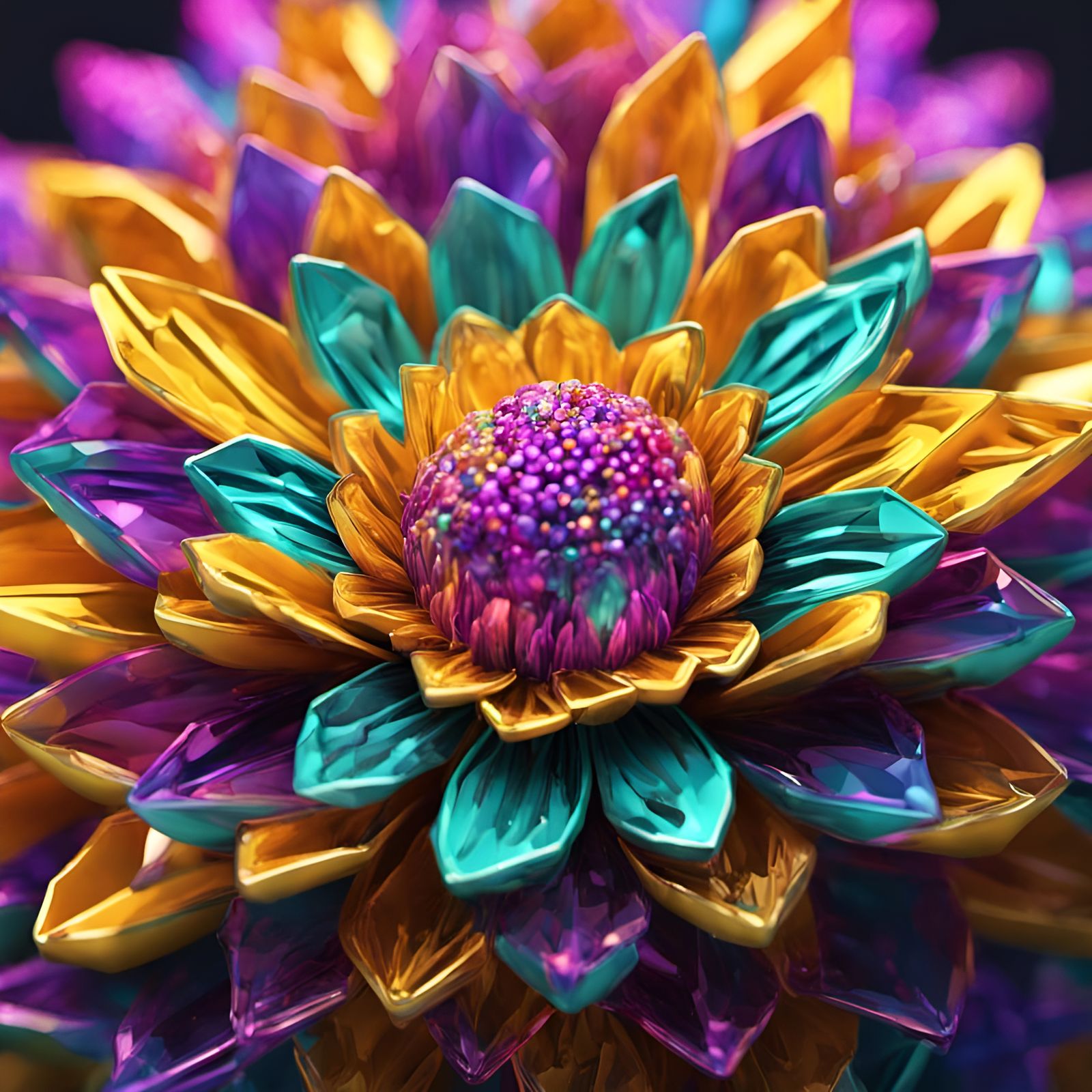 bejewelled chrysanthemum