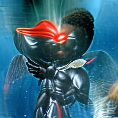 Biblically Accurate Angel Black Manta Style
