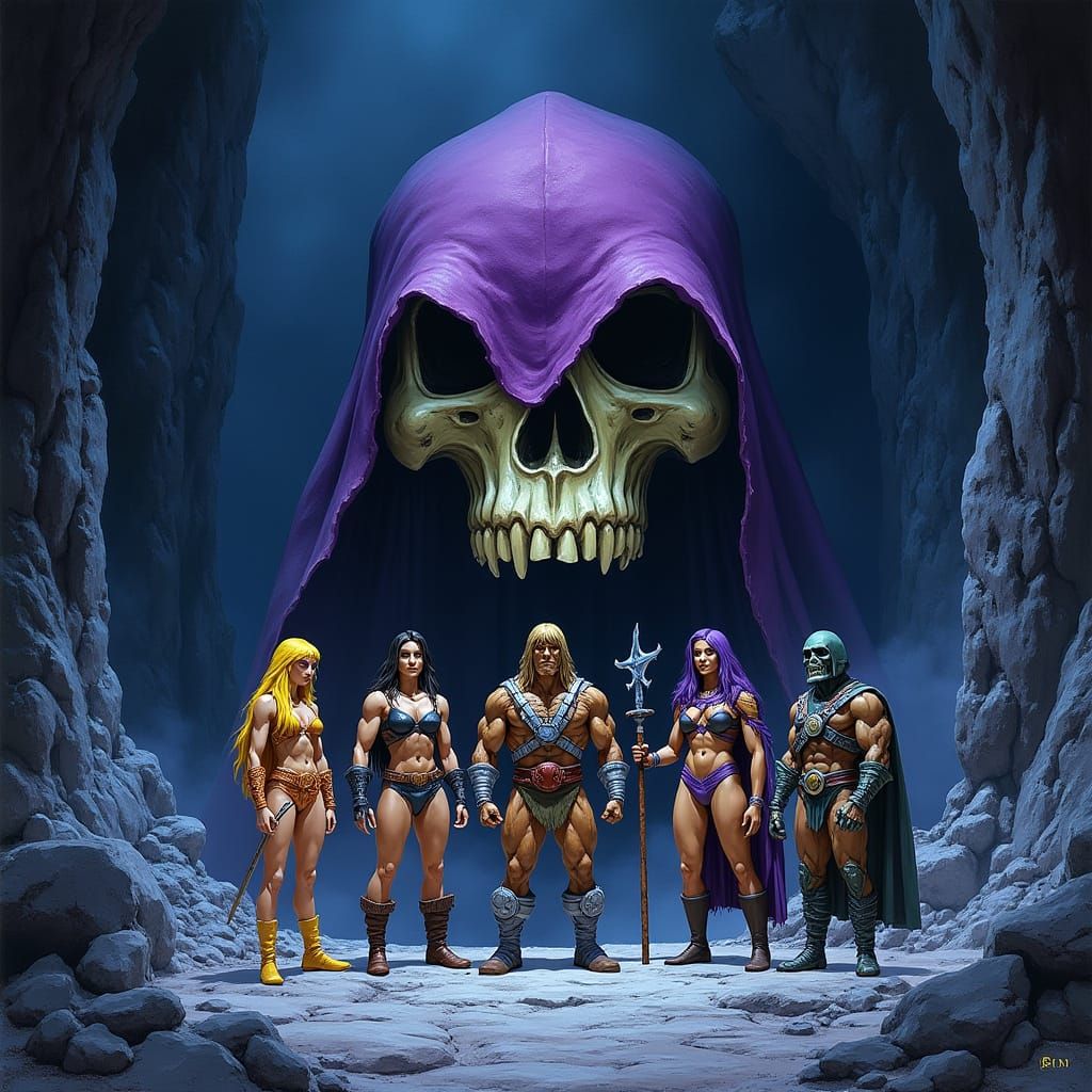 He-Man Characters Gather in Ominous Snake Mountain