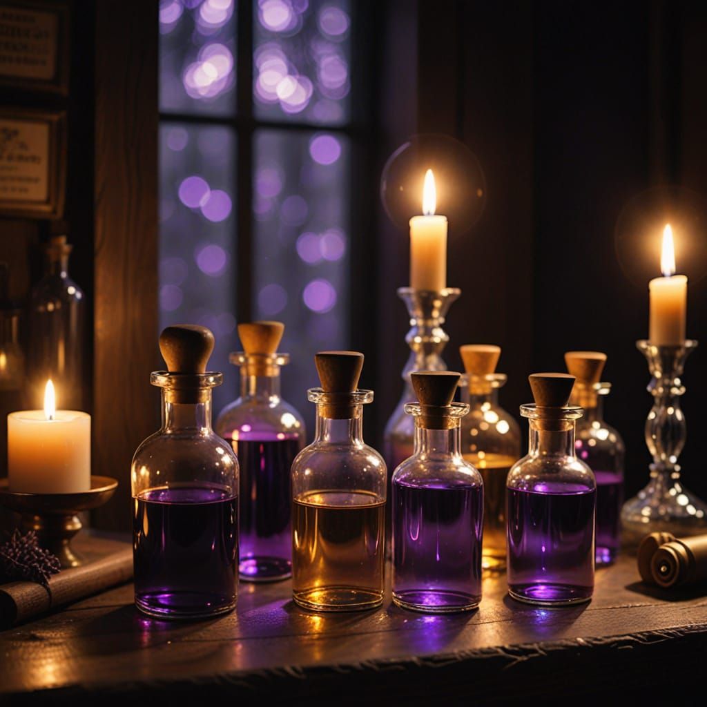 Enchanted Apothecary Scene in Astral Art Style
