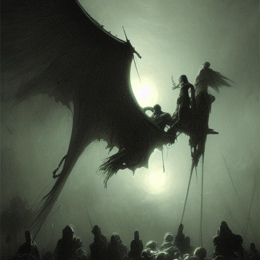 Macabre Vision of Death in Horror Style