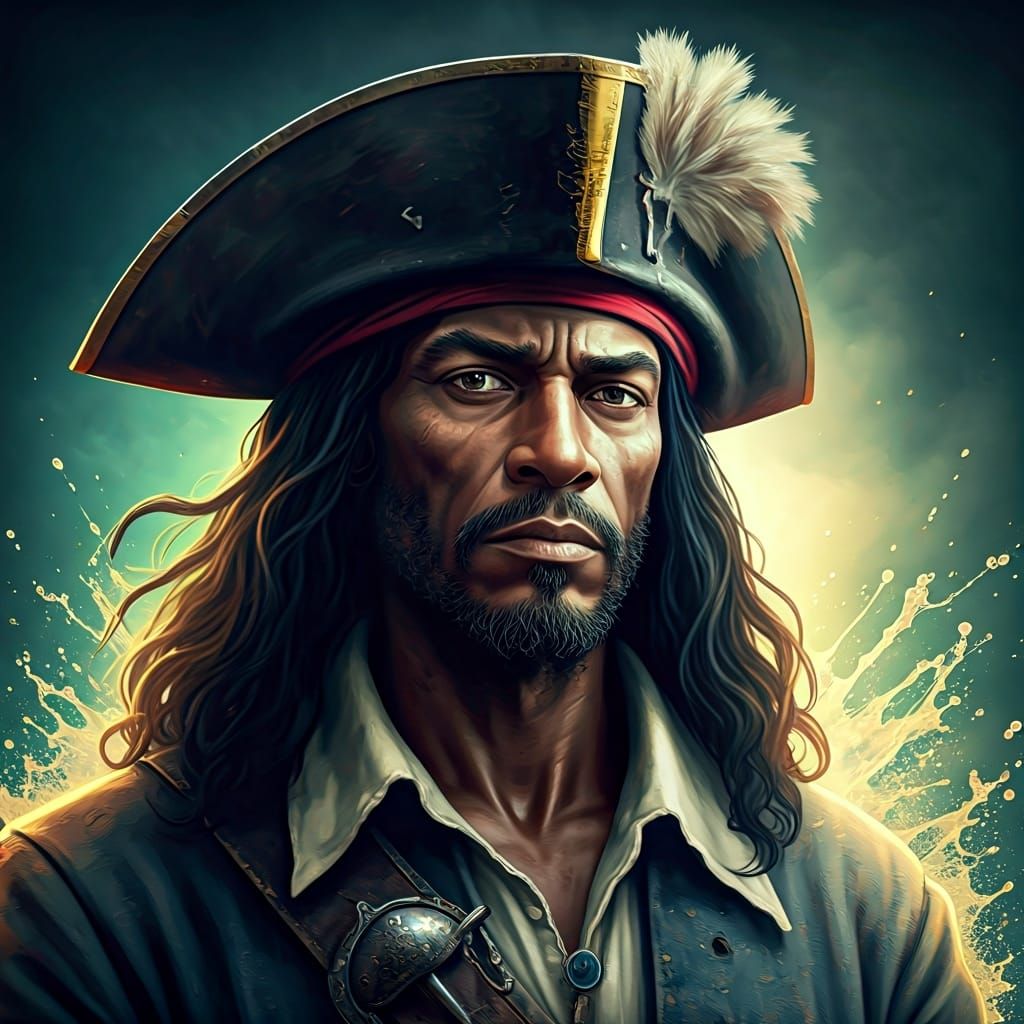 Robinson Crusoe Marooned: Hyperrealistic Splash Art