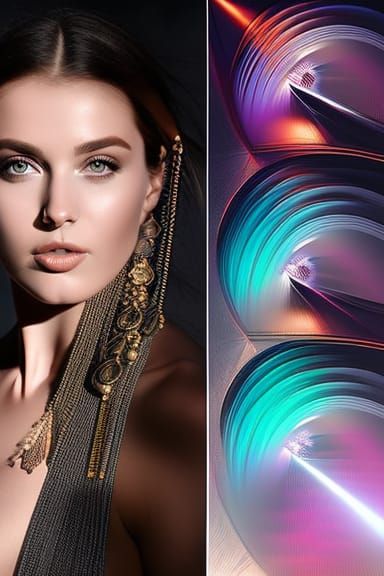 Voluptuous Woman in Hyperdetailed Photorealistic Style